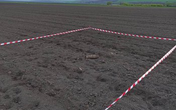 Proiectil exploziv găsit de un …