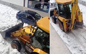 Grindină masivă în Spania, în …