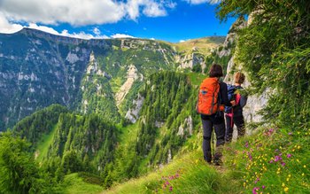Doi turiști care se plimbau …