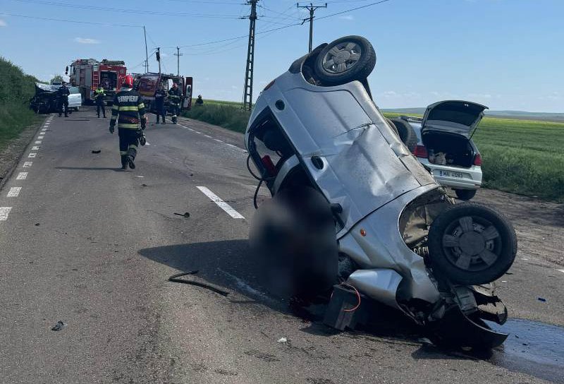 Accident grav cu un mort și doi răniți, la Flămânzi - FOTO