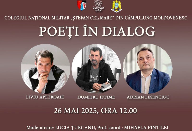 Poeți în dialog la Memorialul Ipotești: LIVIU APETROAIE – DUMITRU IFTIME – ADRIAN LESENCIUC