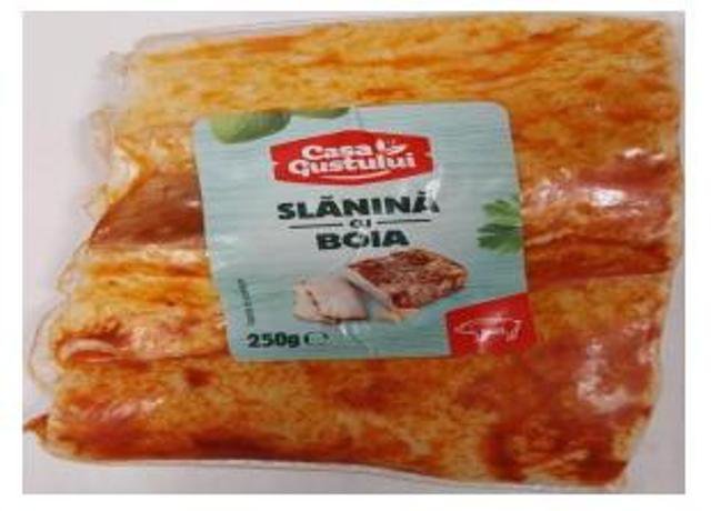 Alertă alimentară! Slănină cu boia, contaminată cu o bacterie periculoasă, retrasă de la vânzare din magazinele Penny