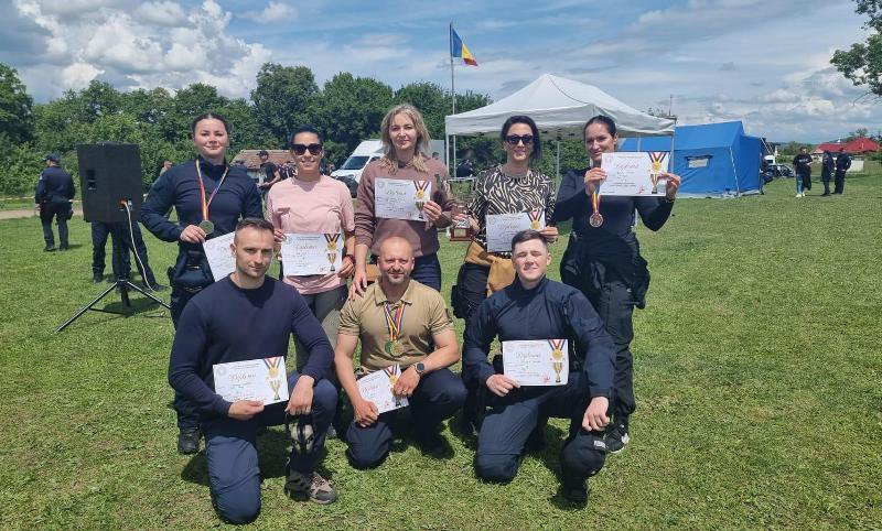 Jandarmeriță din Botoşani pe podiumul Campionatului de tir al Ministerului Afacerilor Interne