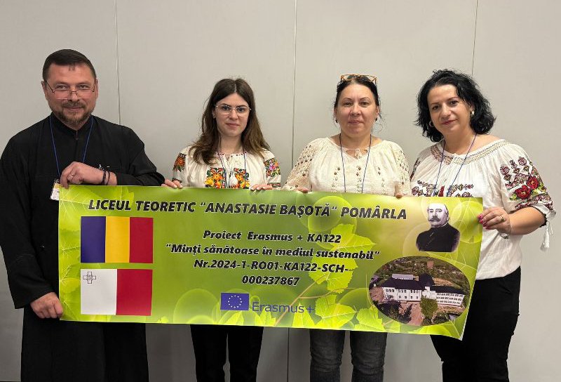 Liceul Teoretic „Anastasie Bașotă” din Pomârla, promotor al educației digitale europene prin Erasmus+KA 122