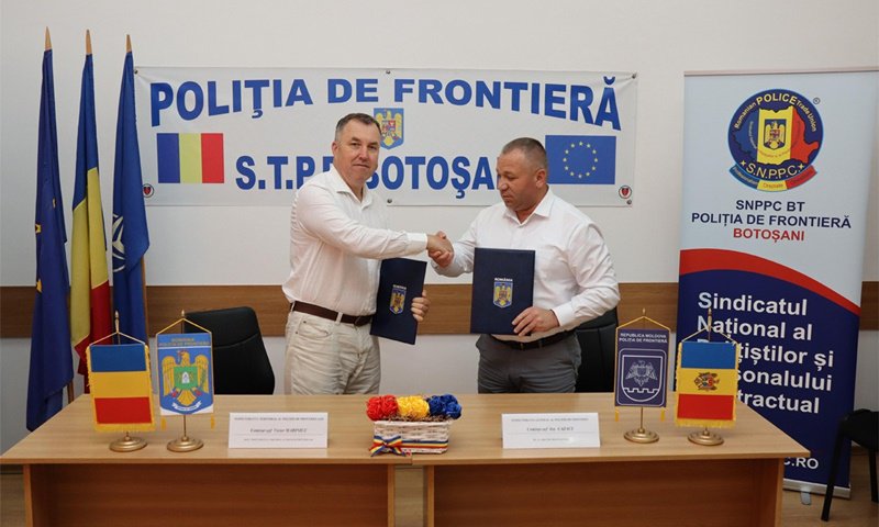 Întâlnire de lucru între reprezentanții Poliției de Frontieră Române și cei ai Republicii Moldova, la Botoșani