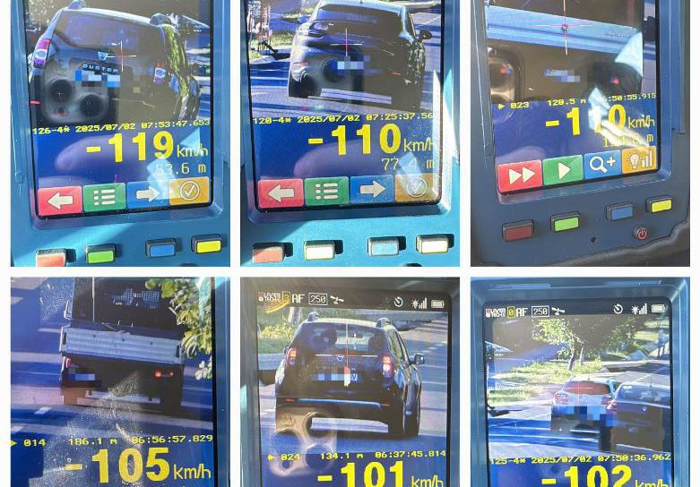 Acțiune ”BLITZ” a polițiștilor din Flămânzi. 11 șoferi au rămas fără permis pentru că au depășit viteza legală