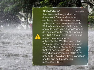 Meteorologii au emis o avertizare …