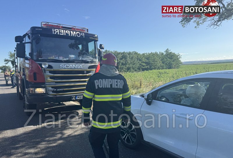 Accident între Văculești și Saucenița! Două mașini au fost avariate din cauza unei căprioare