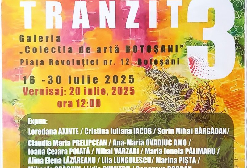 Muzeul Județean Botoșani gazda expoziției de artă plastică „Tranzit 3”