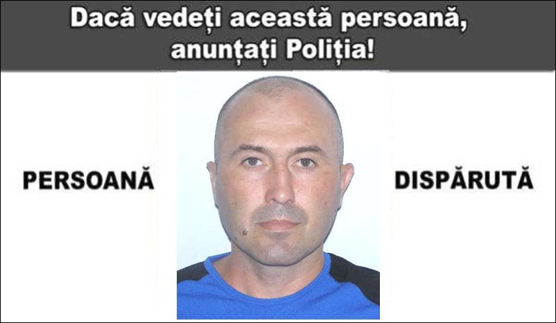 Bărbat dat dispărut după ce a plecat din Franța către Suceava dar nu s-a mai putut lua legătura cu el