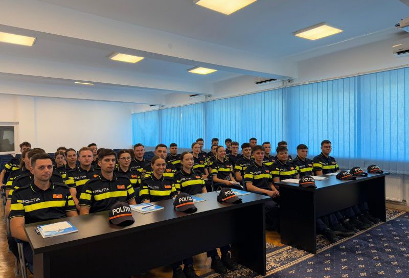 Viitori polițiști, în practică la Inspectoratul de Poliție Județean Botoșani