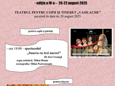 Teatrul „Vasilache” vă invită la …
