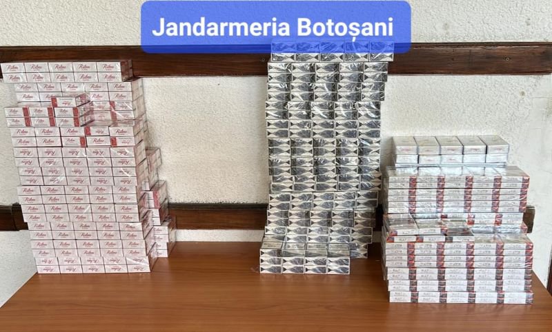 Bărbat prins de jandarmi în zona Pieței Centrale Dorohoi cu 541 pachete de țigări de proveniență extracomunitară