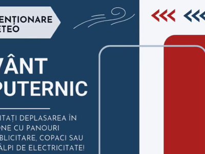 Atenție! Cod Galben de vânt, …
