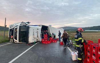 E 58 blocat în zona …