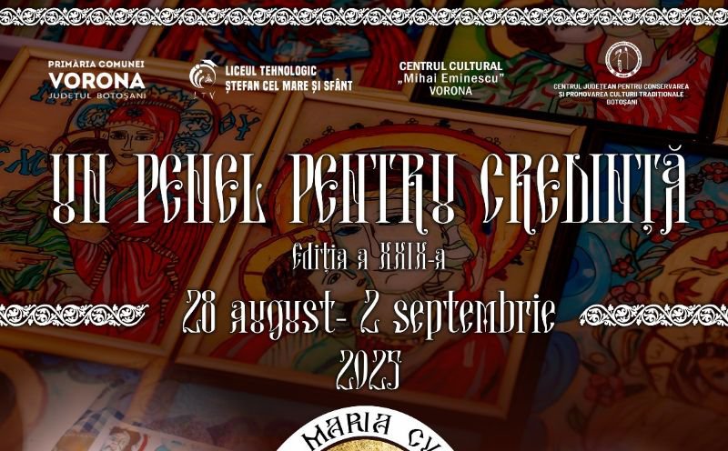 Tabăra de pictură religioasă „Un penel pentru credință”, ediția a XXIX-a, la Vorona
