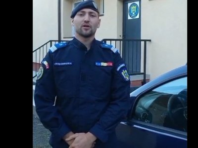 Un jandarm aflat în timpul …