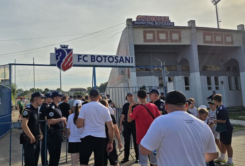 Măsuri de ordine publică pentru meciul de fotbal dintre FC Botoșani și Universitatea Craiova