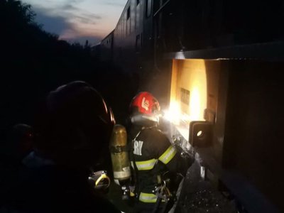 Incendiu la Leorda: Locomotiva unui …