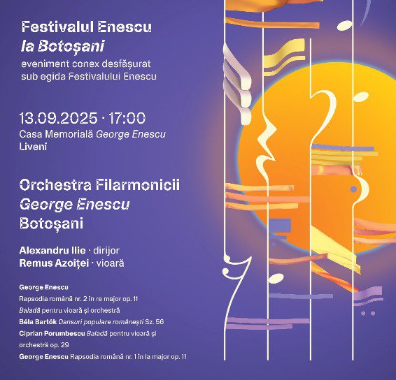 Concert al Orchestrei Filarmonicii „George Enescu” Botoșani la Liveni