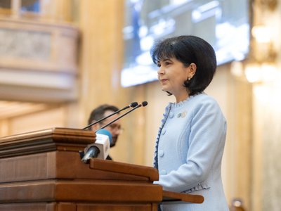 De la tribuna Senatului, Doina …