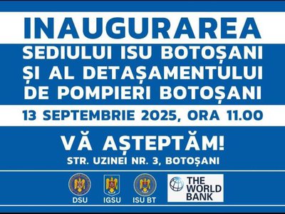 Pompierii botoșăneni își inaugurează noul …