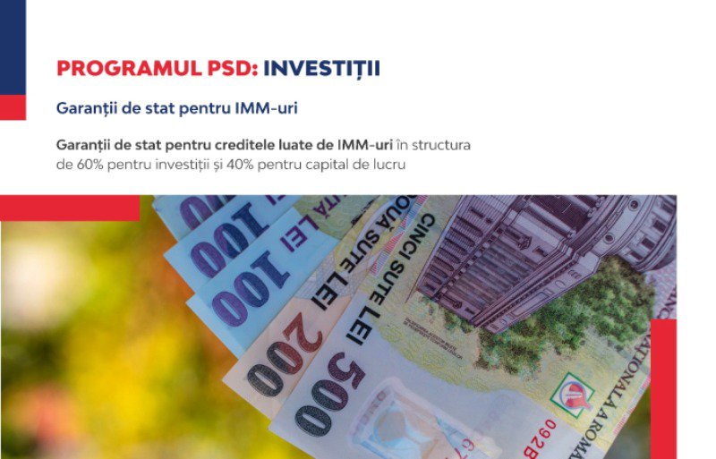 Programul PSD – investiții și locuri de muncă pentru dezvoltarea Moldovei