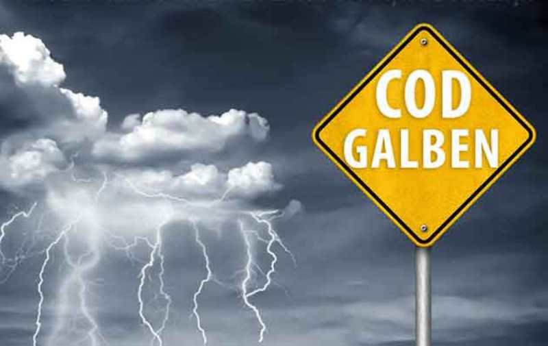 Atenție, Cod galben instabilitate atmosferică pentru județul Botoșani!