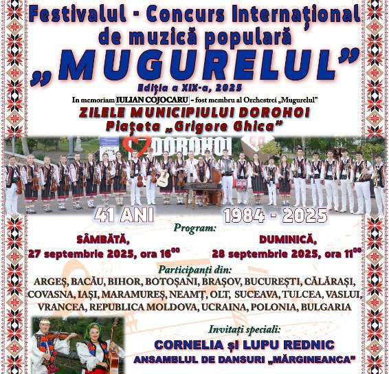 Festivalul Internațional „Mugurelul” a ajuns la a XIX-a ediție. Vezi programul din acest an!