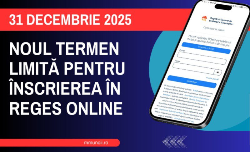 Anunț important de la ITM: S-a prelungit termenul de înscriere în platforma digitală Reges-Online