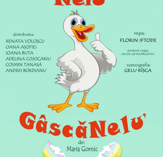 Teatrul pentru Copii și Tineret „Vasilache” vă invită la spectacolul Nelu GâscăNeluʼ