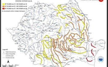 Cod Galben de inundații pe …