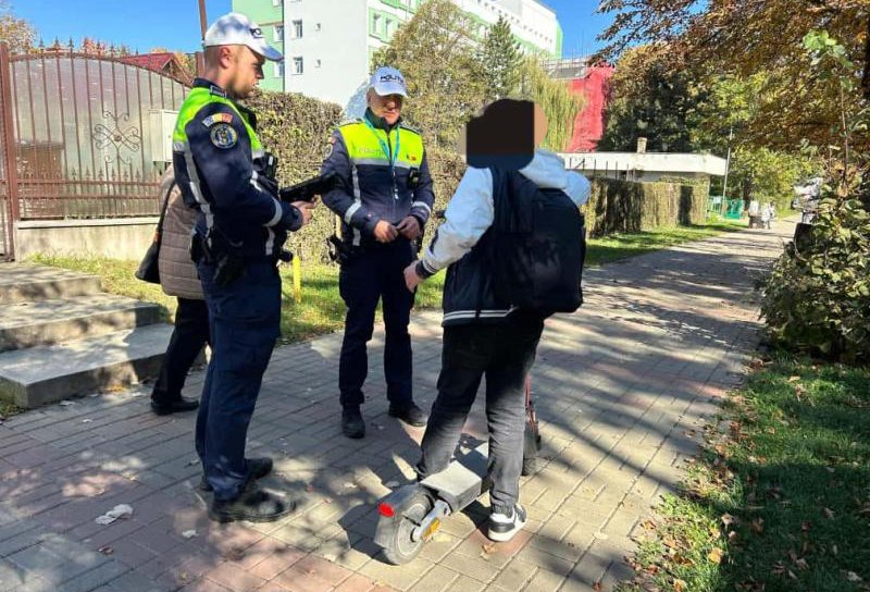 Acțiune pentru prevenirea accidentelor rutiere în care sunt implicați utilizatorii de trotinete electrice