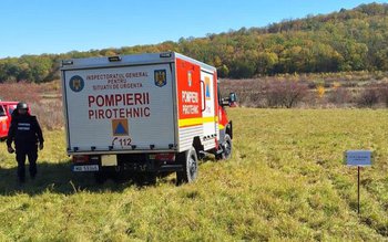 Muniție distrusă prin explozie controlată