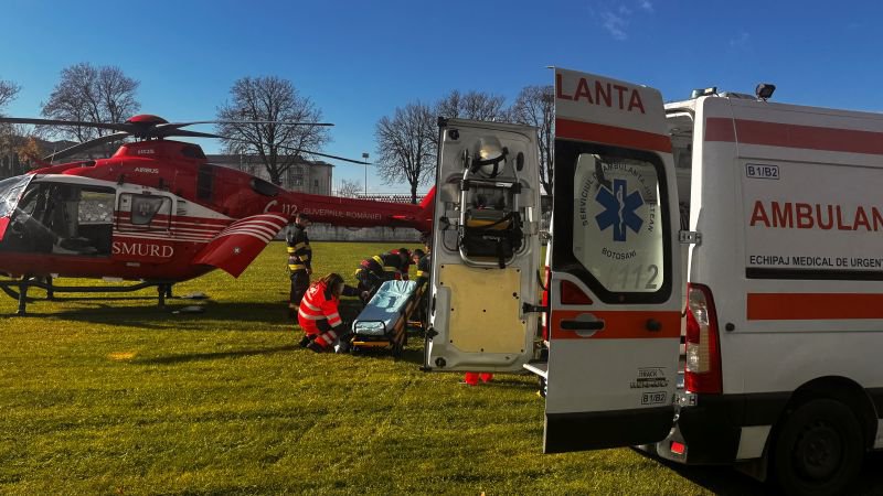 Bărbat din Suharău preluat de urgență de elicopterul SMURD de la Dorohoi - FOTO