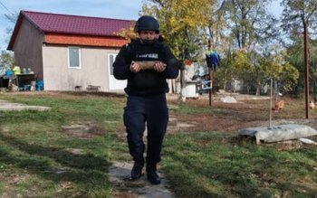 Proiectil exploziv găsit de un …