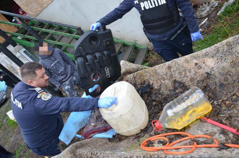 Tânăr din Cristinești reținut după ce a furat 400 de litri de motorină