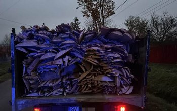 Doi metri cubi de material …