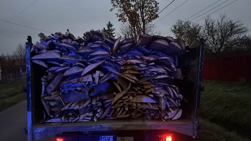 Doi metri cubi de material lemnos confiscat de poliţiştii dorohoieni