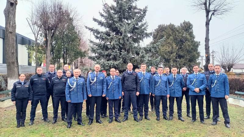 Moment festiv la Inspectoratul de Jandarmi Județean Botoșani de Ziua Națională a României