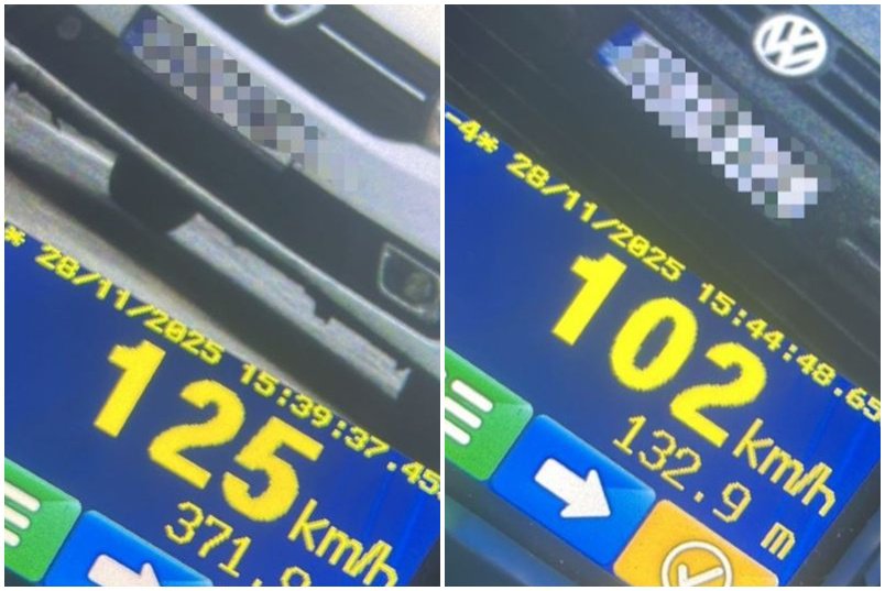 Zeci de sancțiuni și 8 permise de conducere reținute pentru viteză