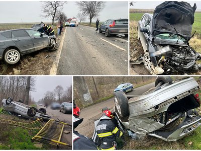 Patru persoane rănite după două …