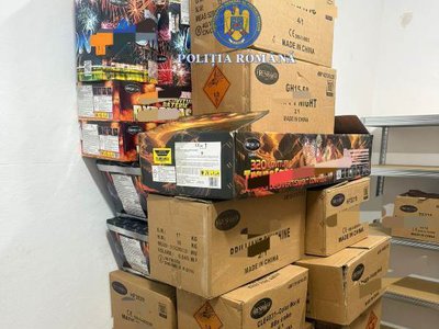 800 kilograme de articole pirotehnice …