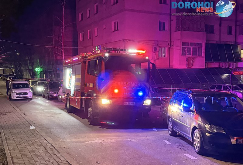 Panică într-un bloc din Dorohoi după ce locatarii au simțit un miros înțepător, similar cu cel de gaz metan