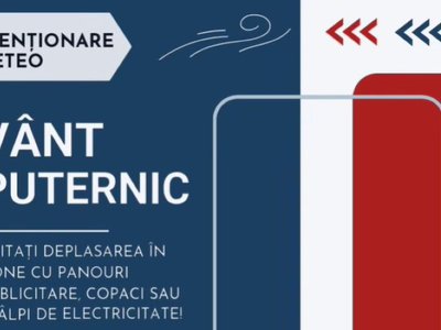 Atenție! COD GALBEN de vânt …