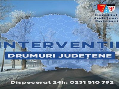 Consiliul Judeţean Botoșani informează că …