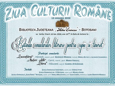 „Ziua Culturii Române 2026” Biblioteca …