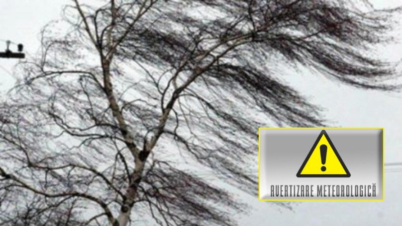 Cod galben de vânt pentru județul Botoșani