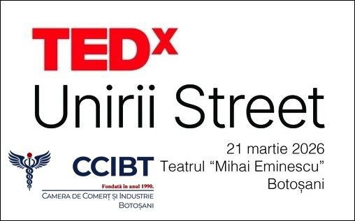 Camera de Comerț și Industrie Botoșani se alătură ca sponsor al primei ediții TEDxUnirii Street