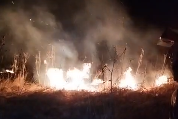 Aproximativ 15 hectare de teren din Leorda afectate de un incendiu produs din imprudență